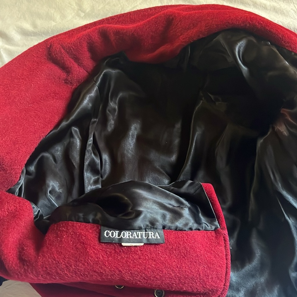 Gorgeous Vintage Coloratura Western Jacket Red Black Warm Small to Medium - Picture 11 of 16
